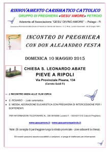 Messa del 10 MAGGIO 2015